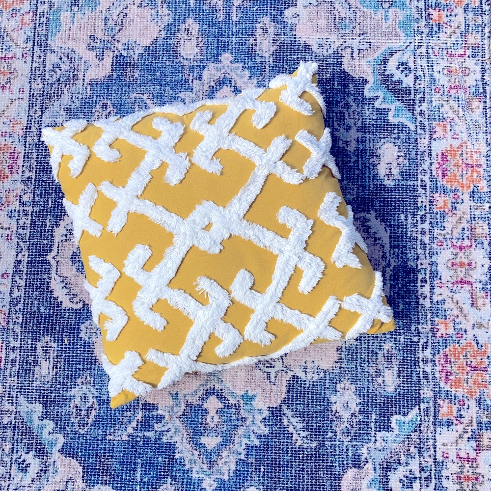 Brand new mustard pillow!